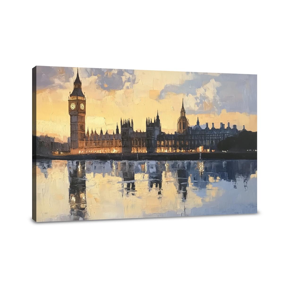 Golden Majesty of Big Ben Canvas