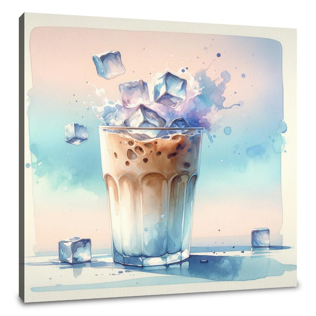 Morning Serenity Iced Latte Canvas