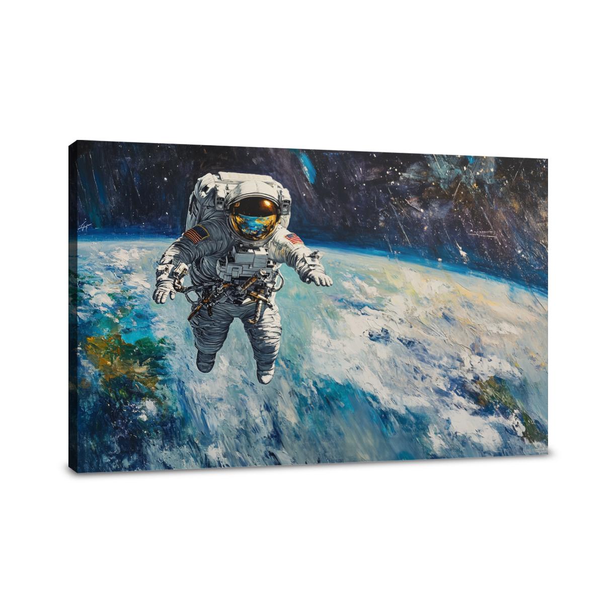 Astronaut's Earthly Reverie Canvas