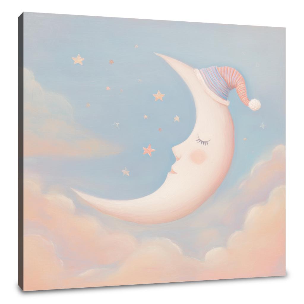 Sleeping Moon Dream Canvas