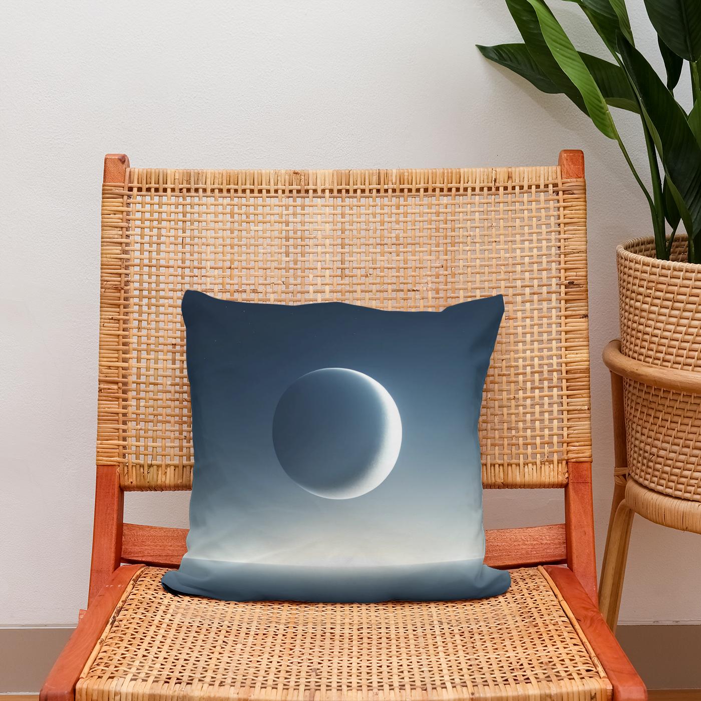Crescent Solitude Cotton Cushion