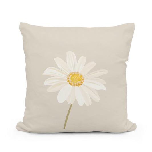 Daisy Elegance Cotton Cushion
