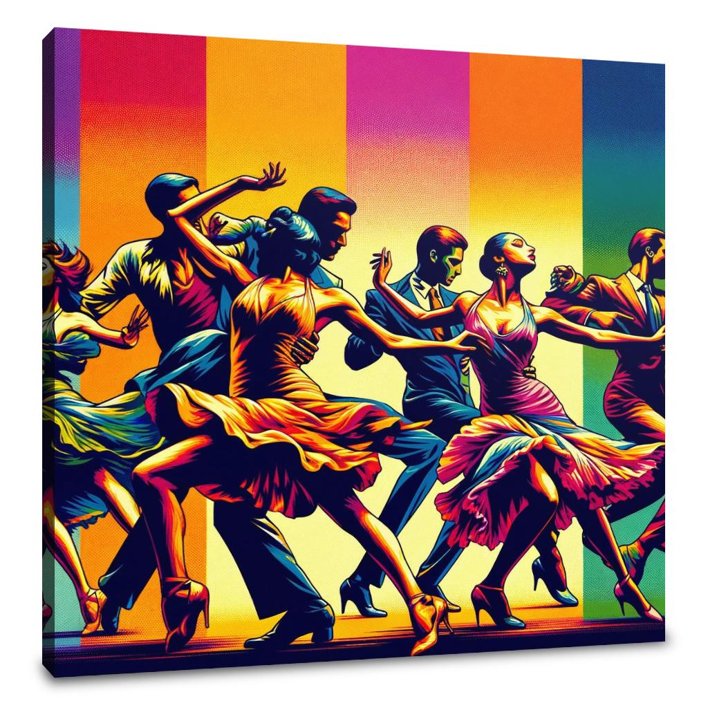 Vibrant Dance Spectrum Canvas