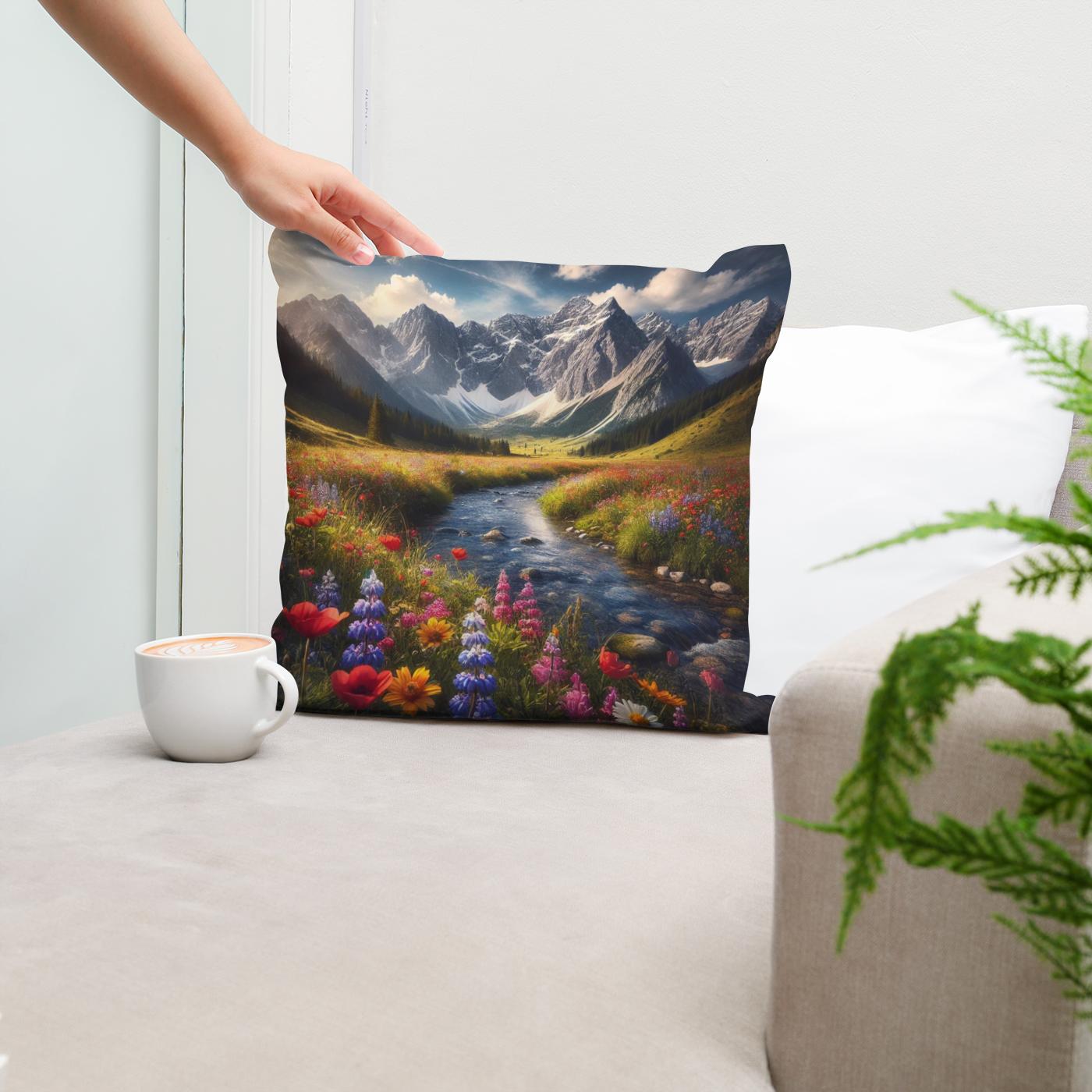 Mountain Harmony Cotton Cushion