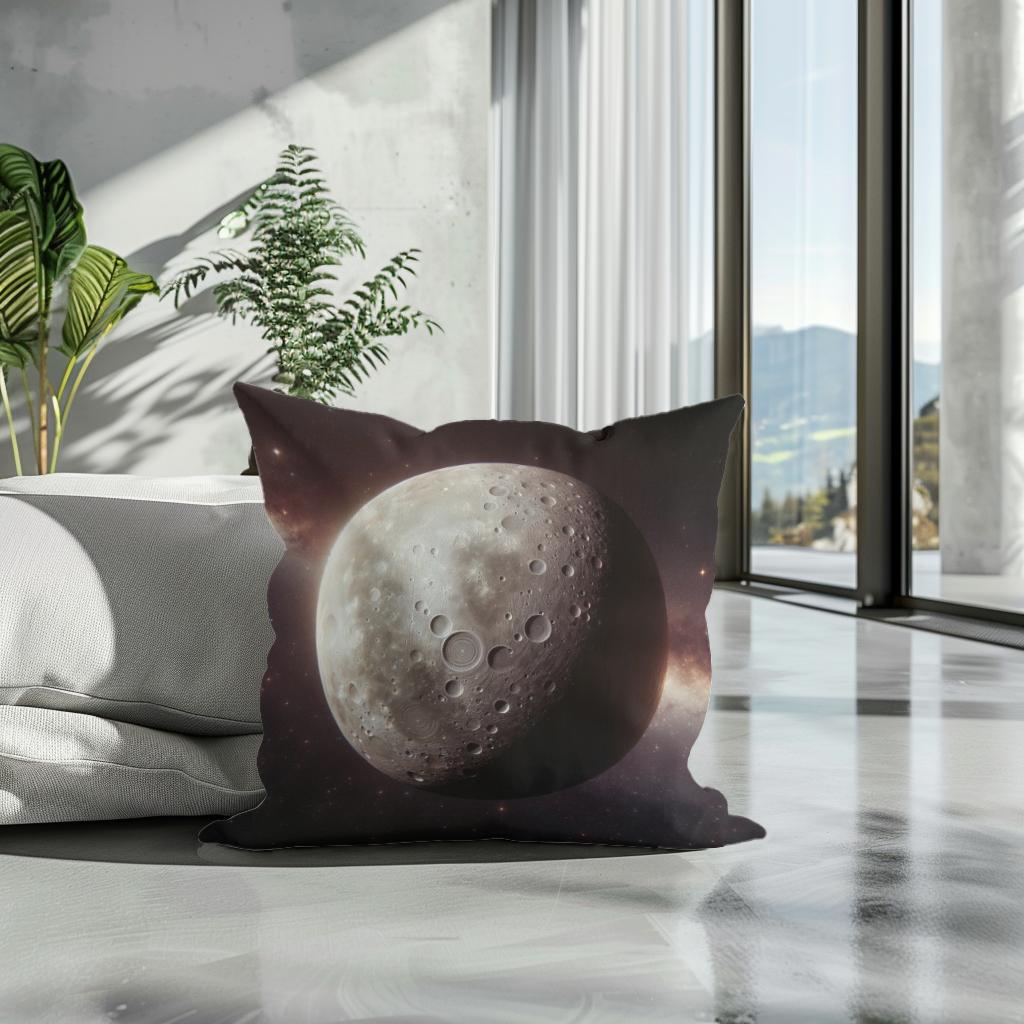 Ganymede's Magnetic Mystery Cotton Cushion