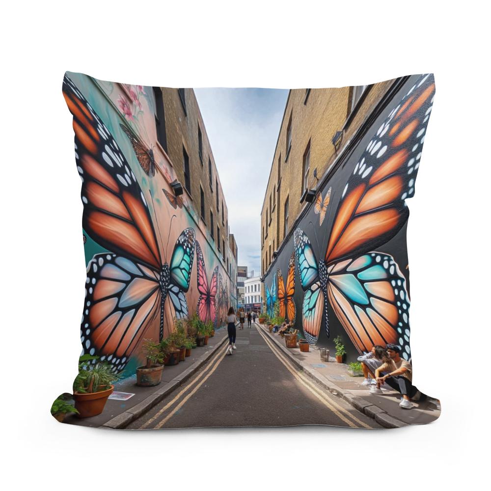 Butterfly Lane Cotton Cushion