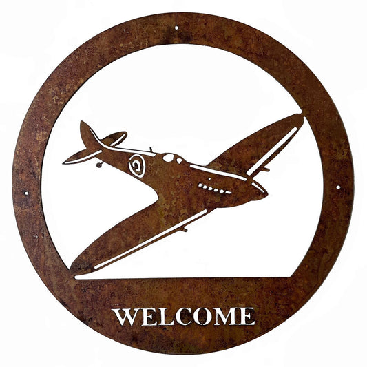 PoppyForge Spitfire Welcome Wall Art