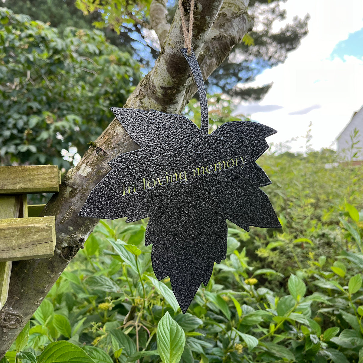 PoppyForge Falling Leaves - In Loving Memory - black coating