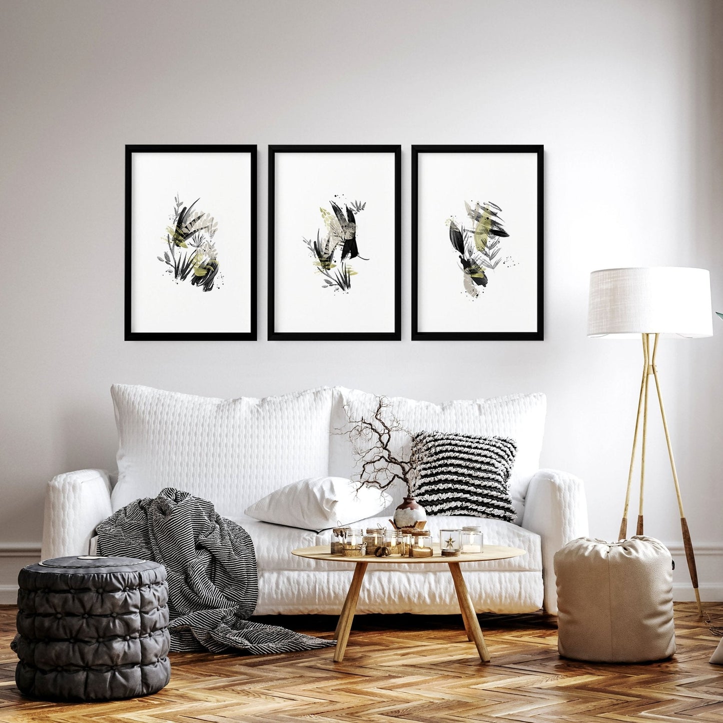 Wabi Sabi wall art | set of 3 framed wall art prints