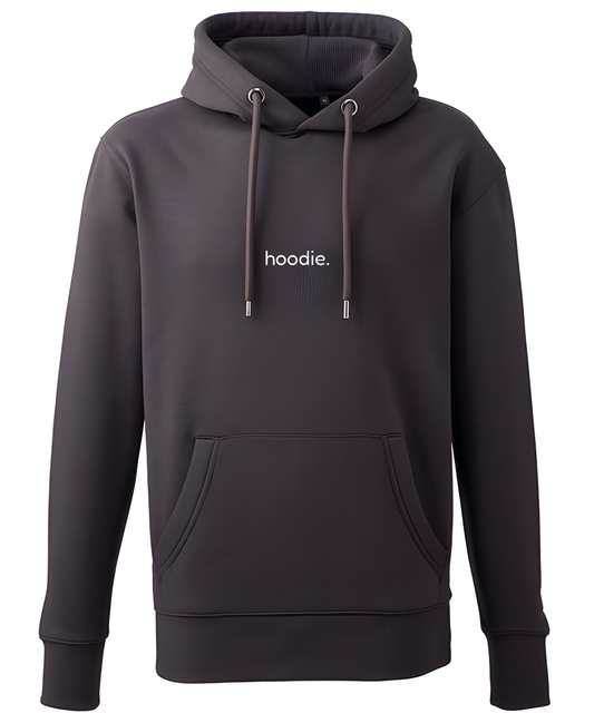 simple. hoodie. charcoal.