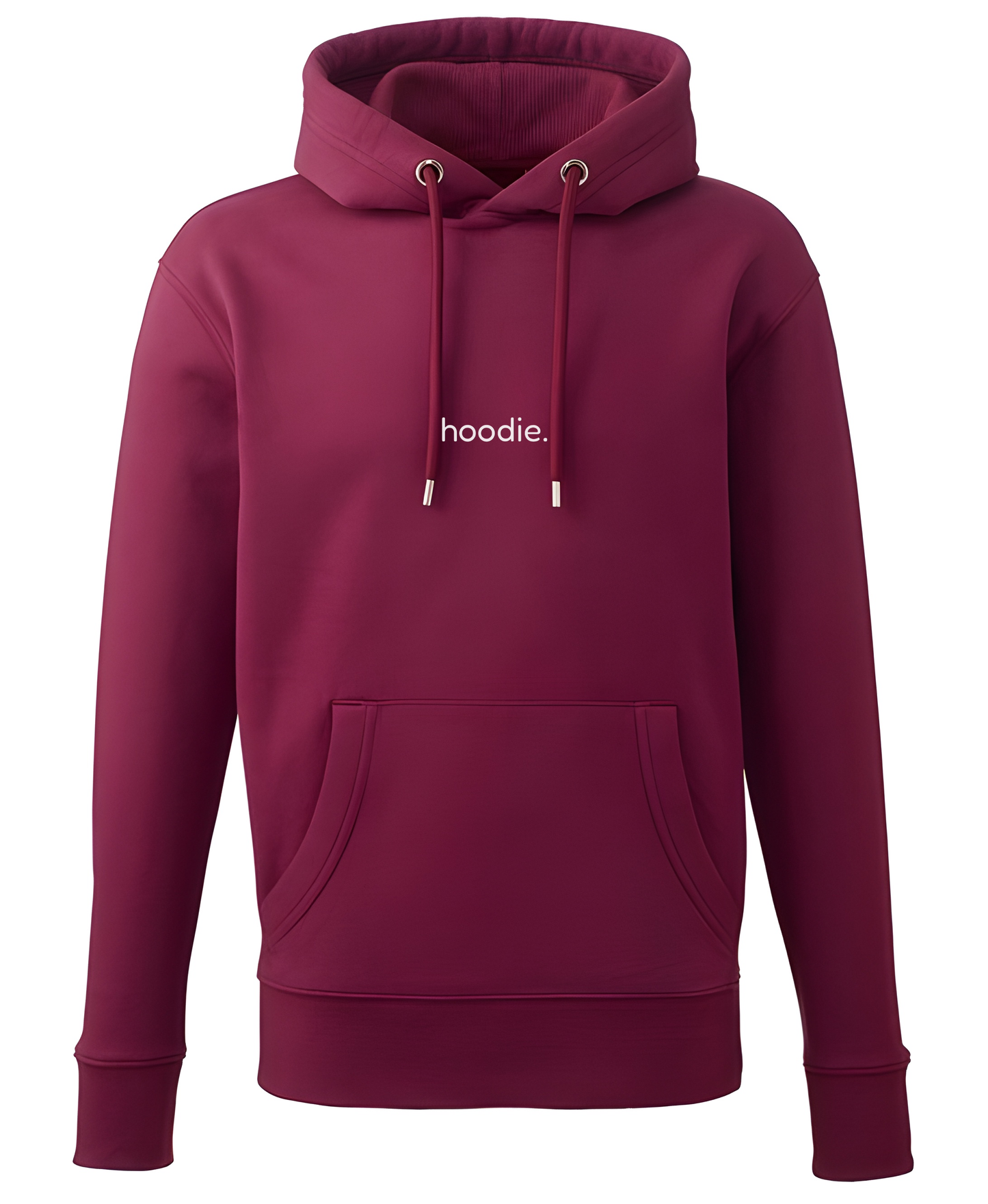simple. hoodie. burgundy.
