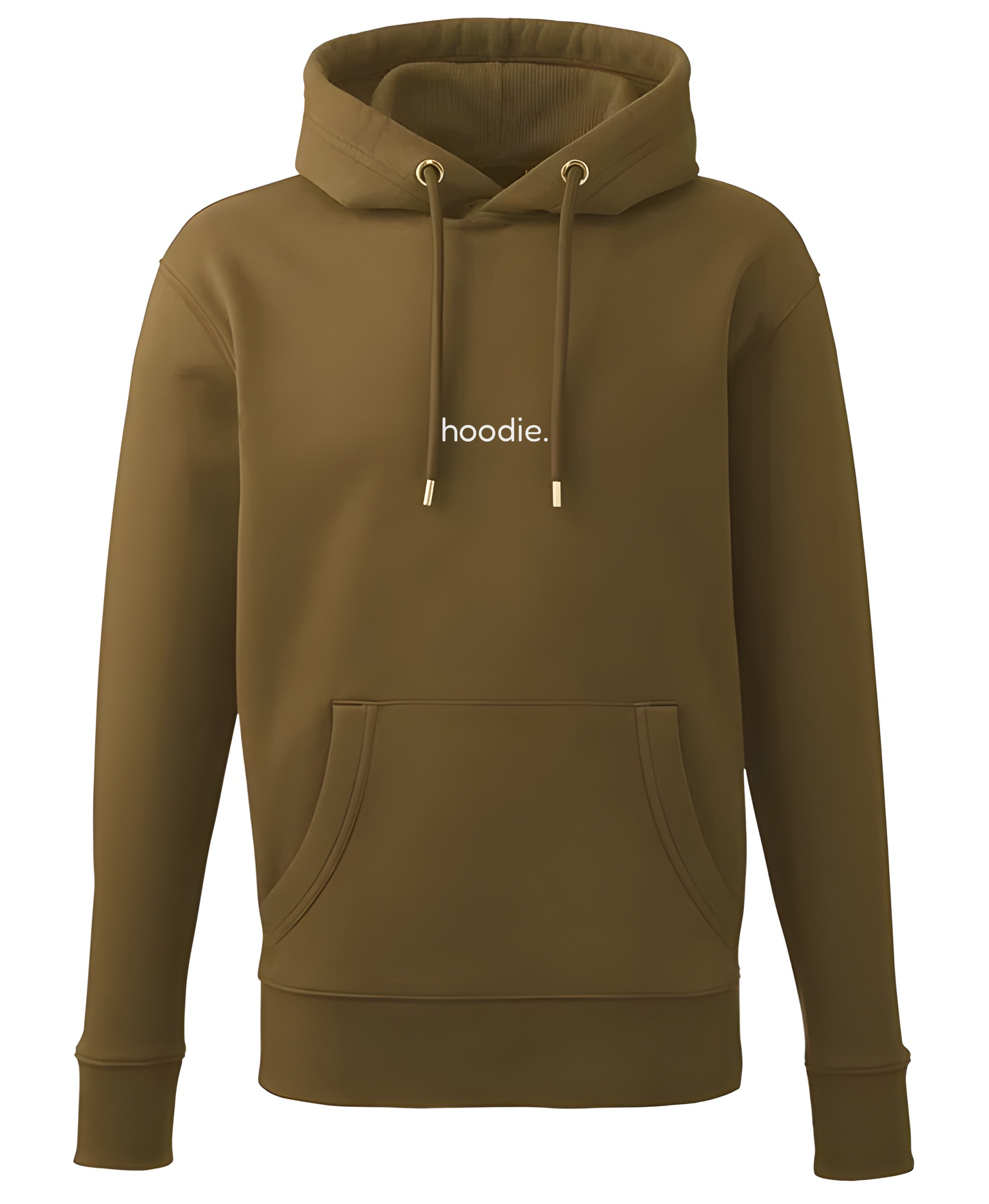 simple. hoodie. khaki.