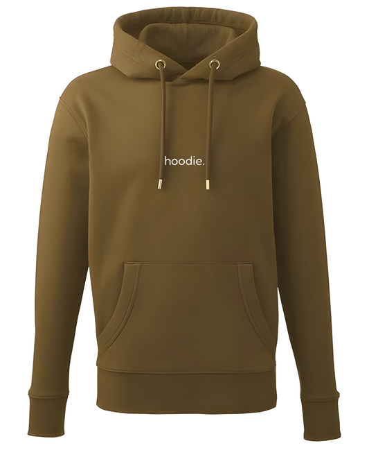 simple. hoodie. khaki.