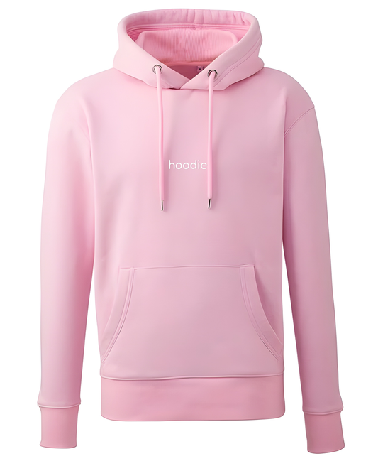 simple. hoodie. pink.