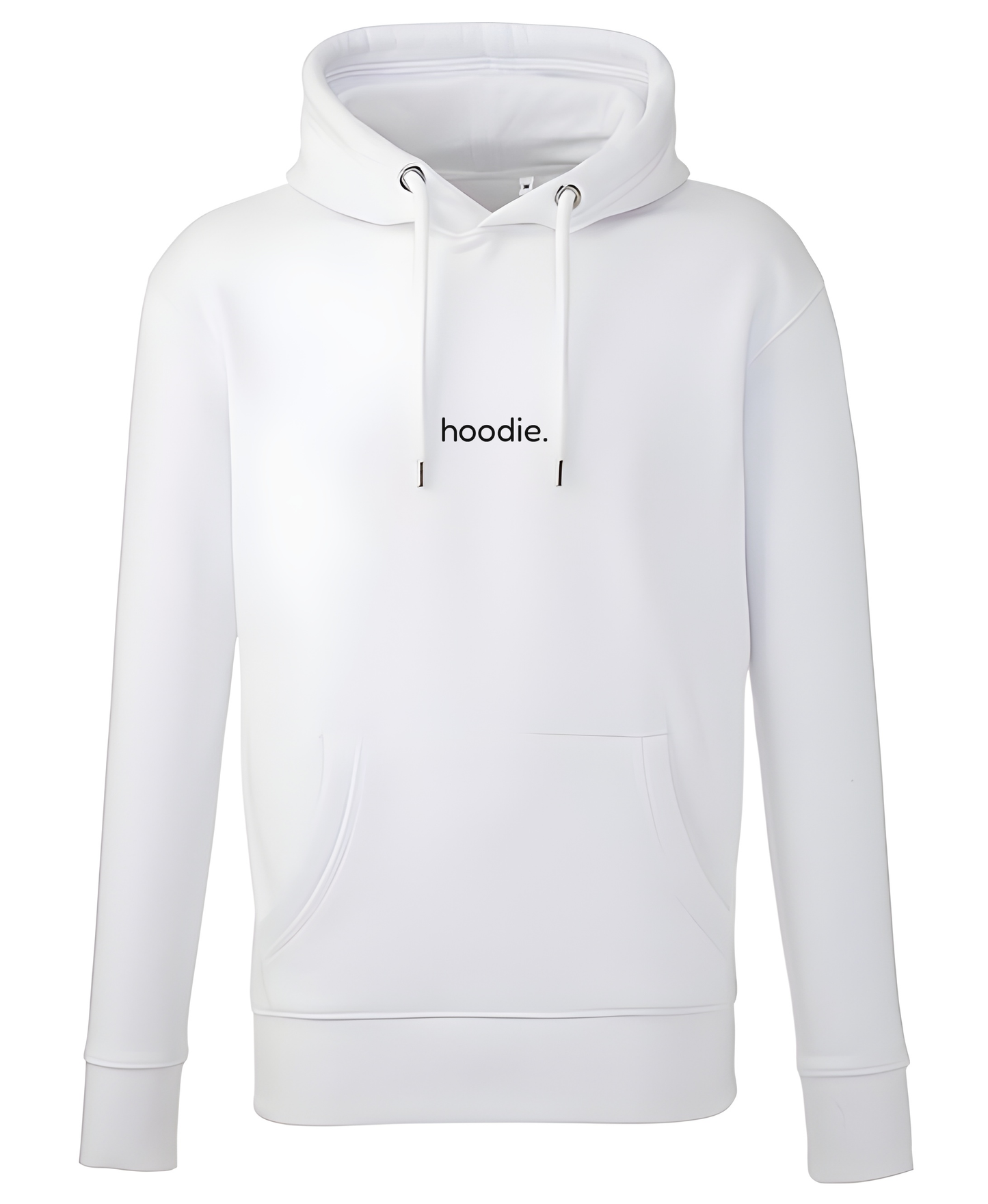 simple. hoodie. white.