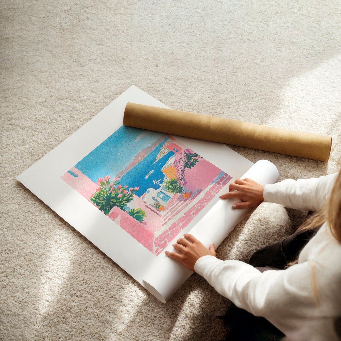 Wall Art Colourful | Set of 3 Beach Decor Wall art Prints