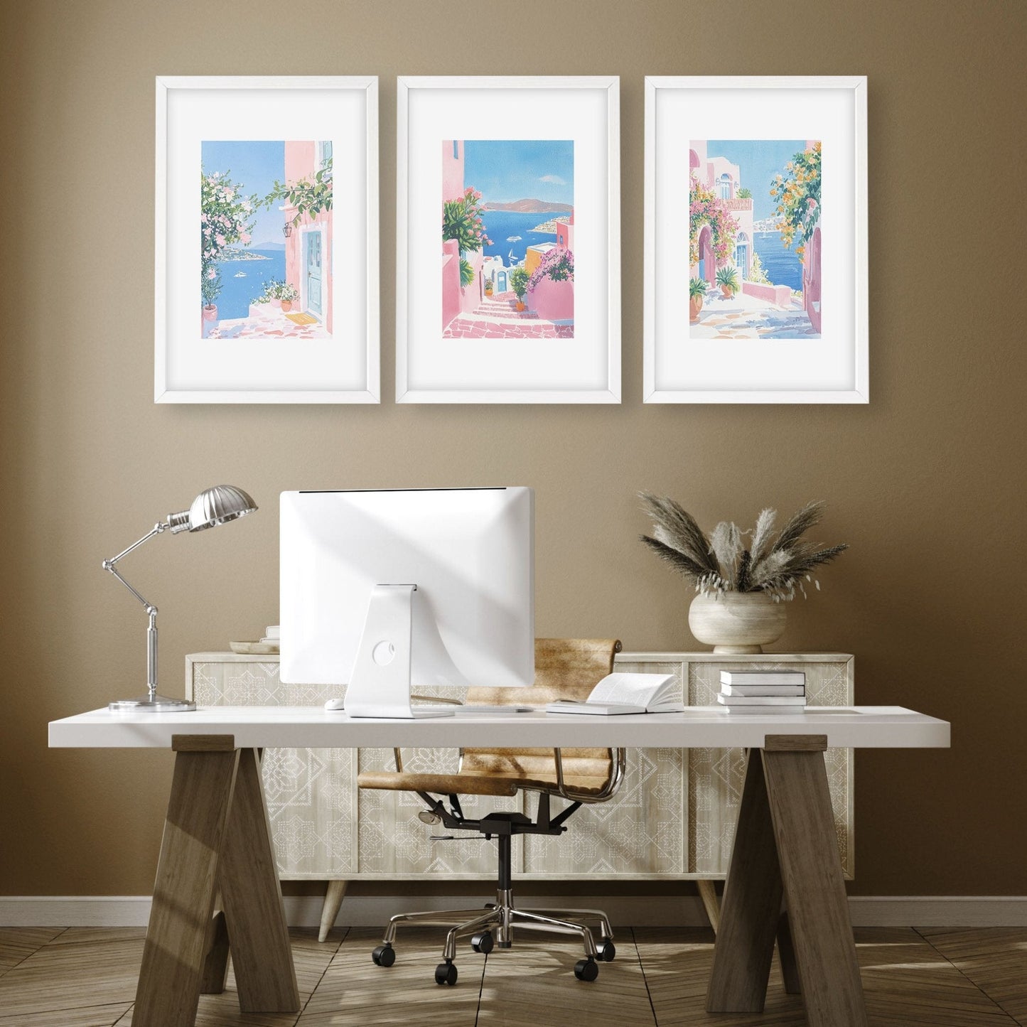 Wall Art Colourful | Set of 3 Beach Decor Wall art Prints