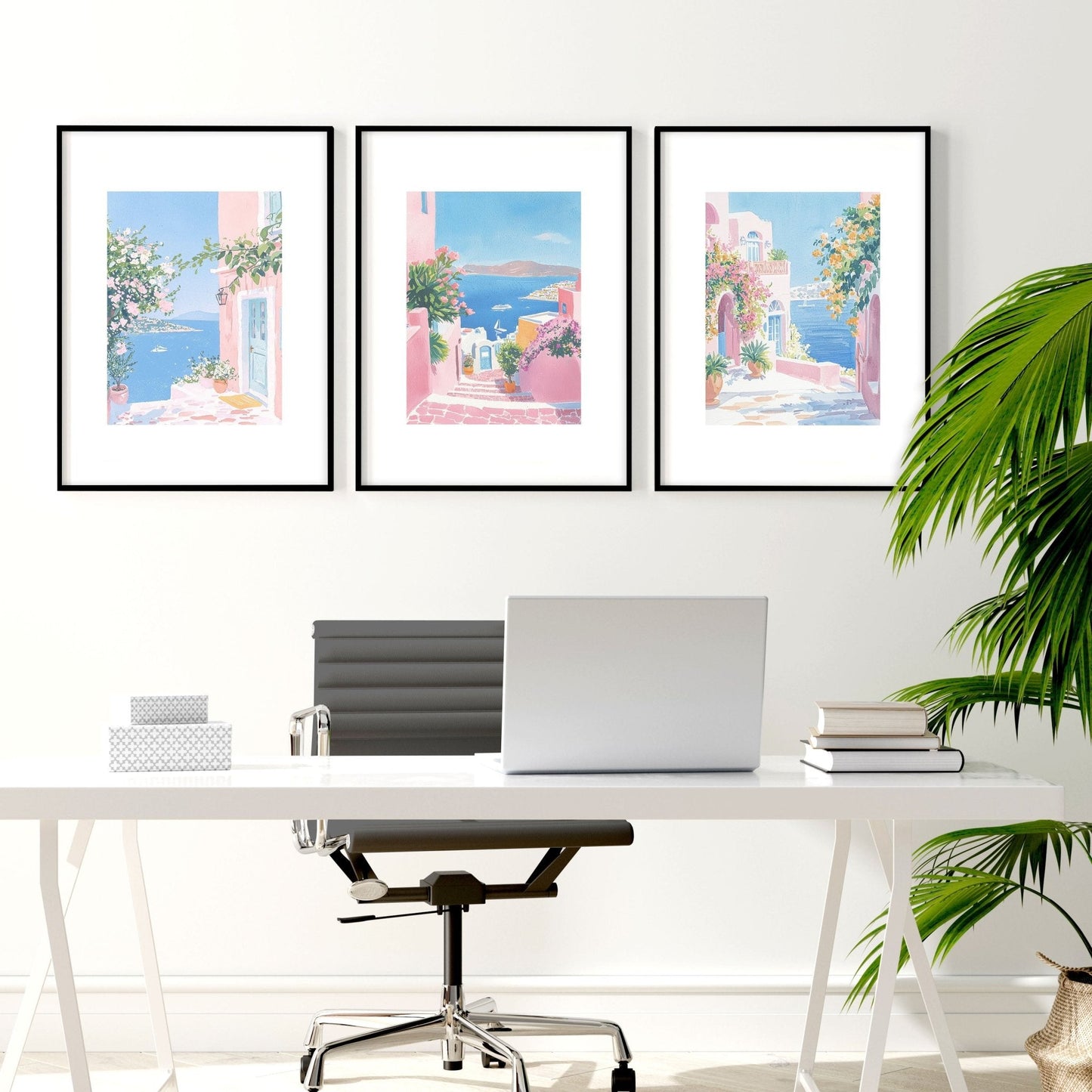 Wall Art Colourful | Set of 3 Beach Decor Wall art Prints