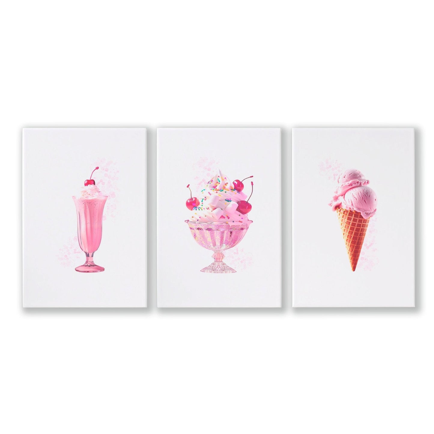 Wall Art Cool For Girls | Set of 3 Pop Wall art Prints