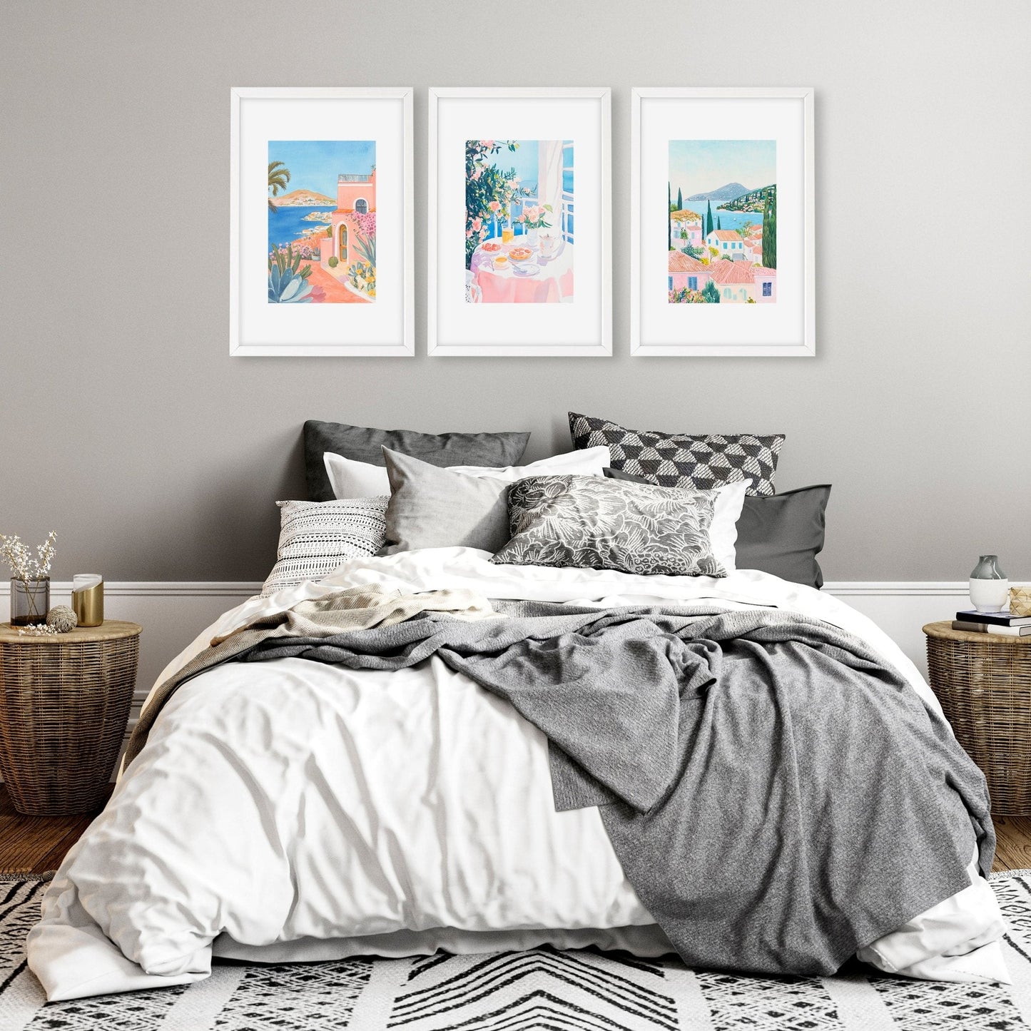 Wall Art Extra Large | Set of 3 Beach Decor Wall art Prints