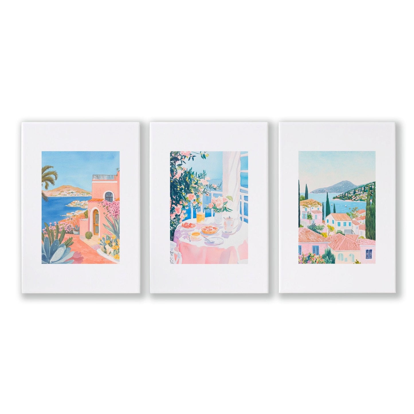 Wall Art Extra Large | Set of 3 Beach Decor Wall art Prints