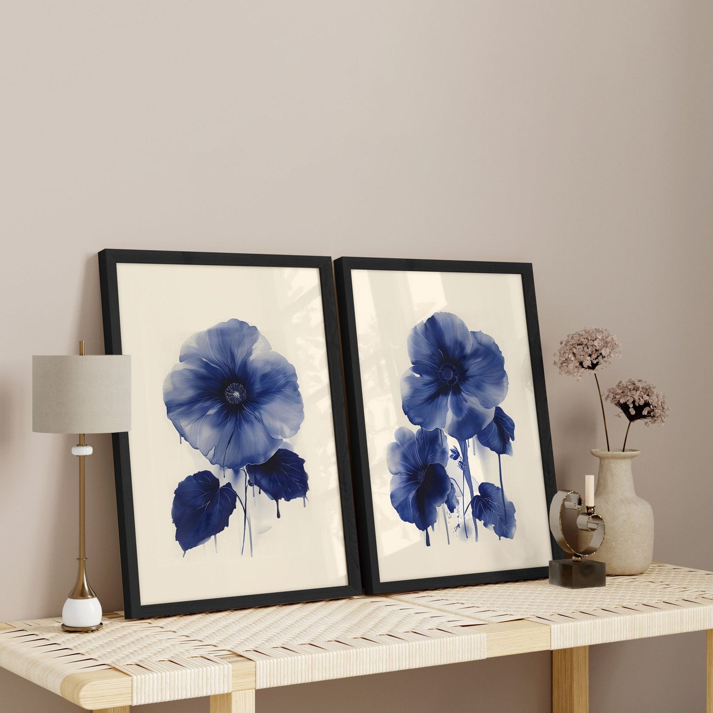 Wall Art For Hallways | Set of 2 Botanical Wall art Prints
