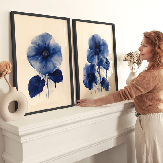 Wall Art For Hallways | Set of 2 Botanical Wall art Prints