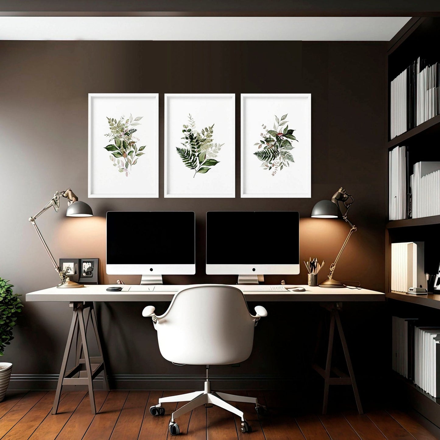 Wall decor in office | set of 3 framed wall art
