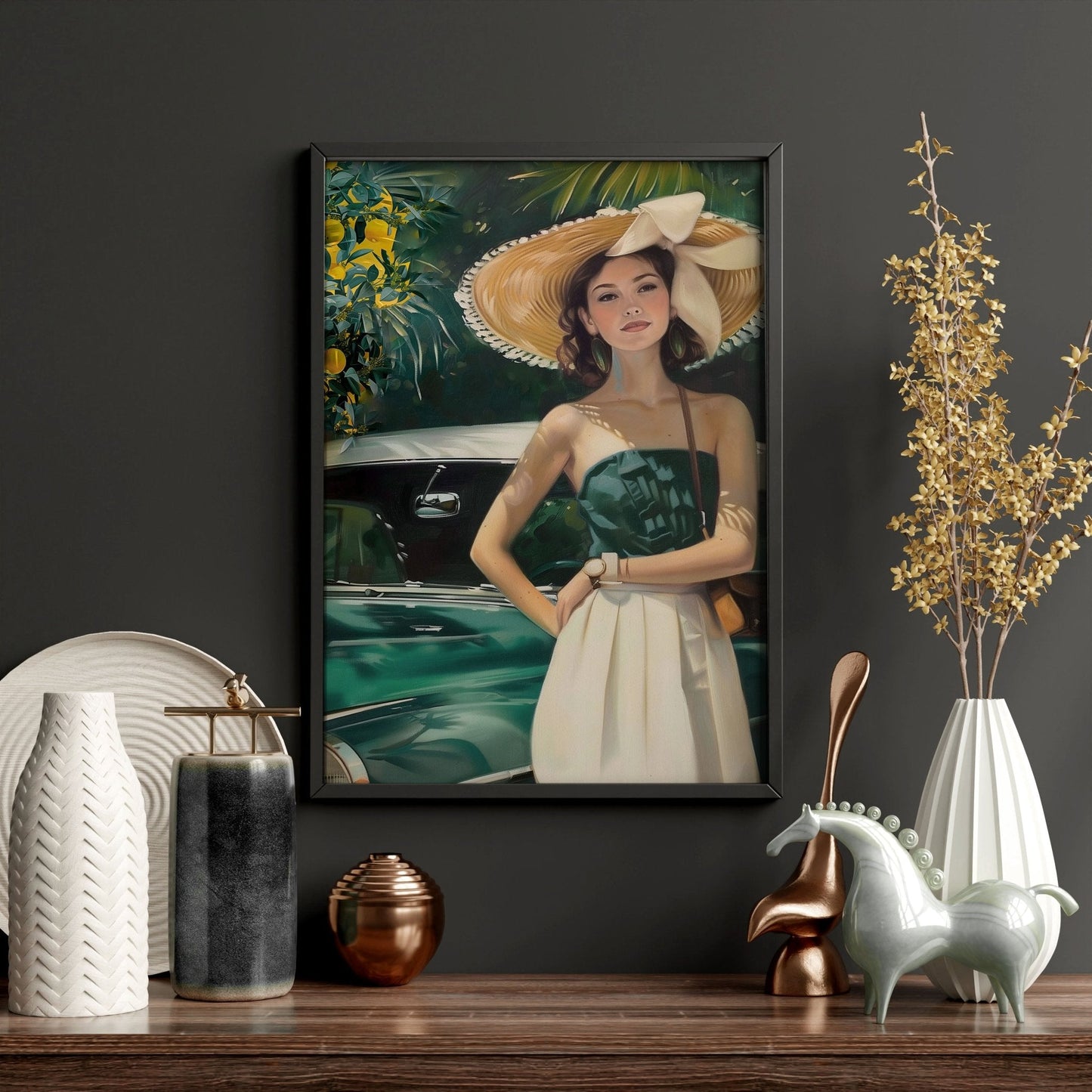 Wall Art For Living Room Modern | Set of 3 Italian Lifestyle Wall art Prints