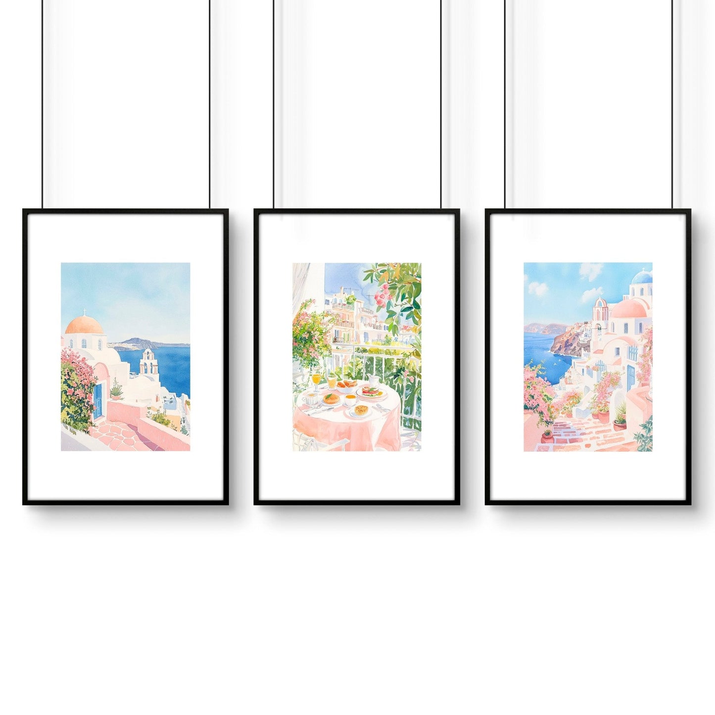Wall Art In Three Pieces | Set of 3 Beach Decor Wall art Prints