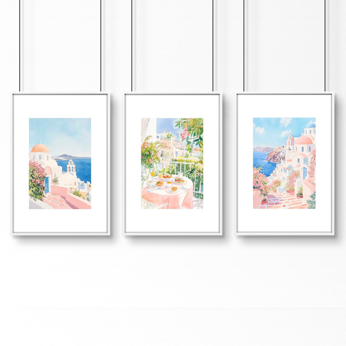 Wall Art In Three Pieces | Set of 3 Beach Decor Wall art Prints