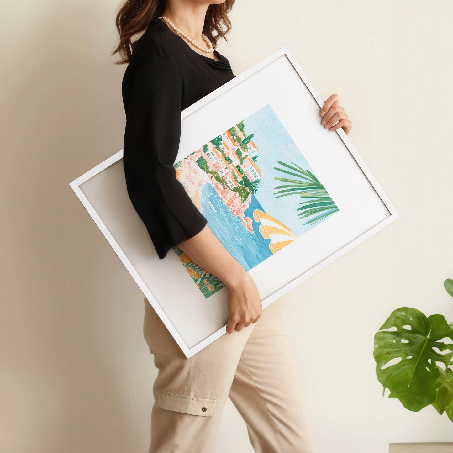 Wall Art Large Framed | Set of 3 Beach Decor Wall art Prints