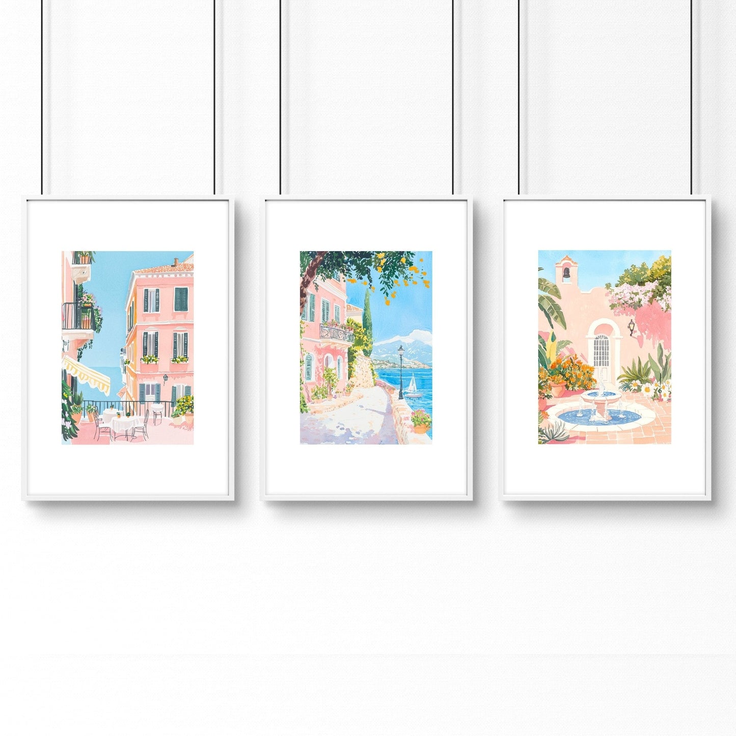 Wall Art Large | Set of 3 Beach Decor Wall art Prints