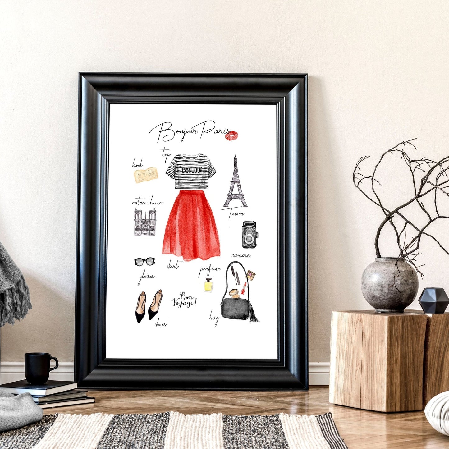 Posters travel Paris Fashion | Wall art print