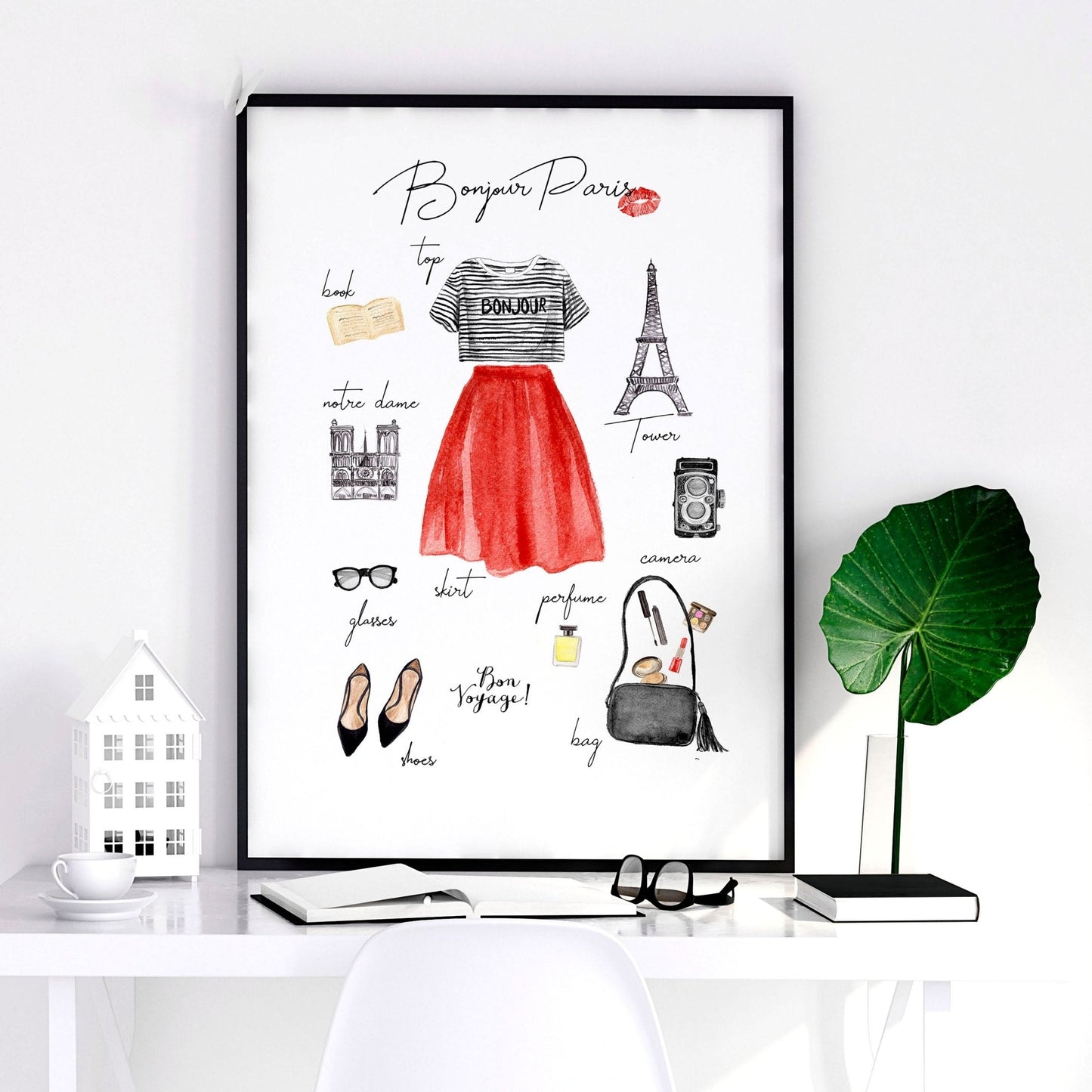Posters travel Paris Fashion | Wall art print
