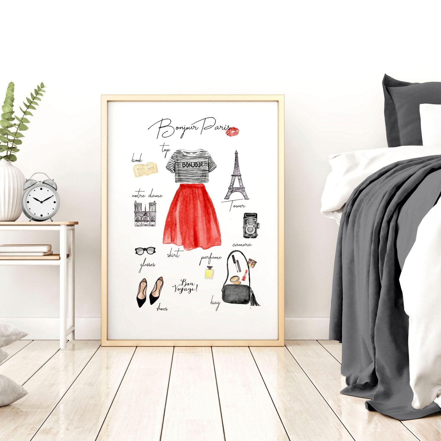 Posters travel Paris Fashion | Wall art print