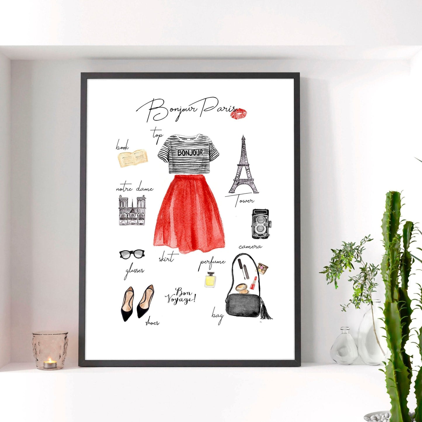 Posters travel Paris Fashion | Wall art print