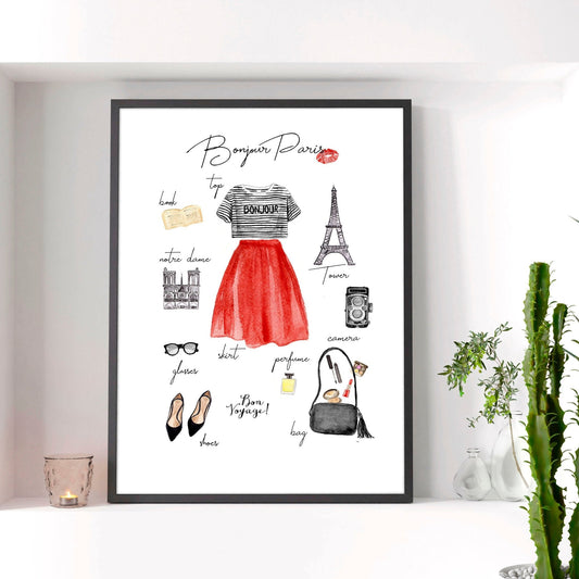 Posters travel Paris Fashion | Wall art print