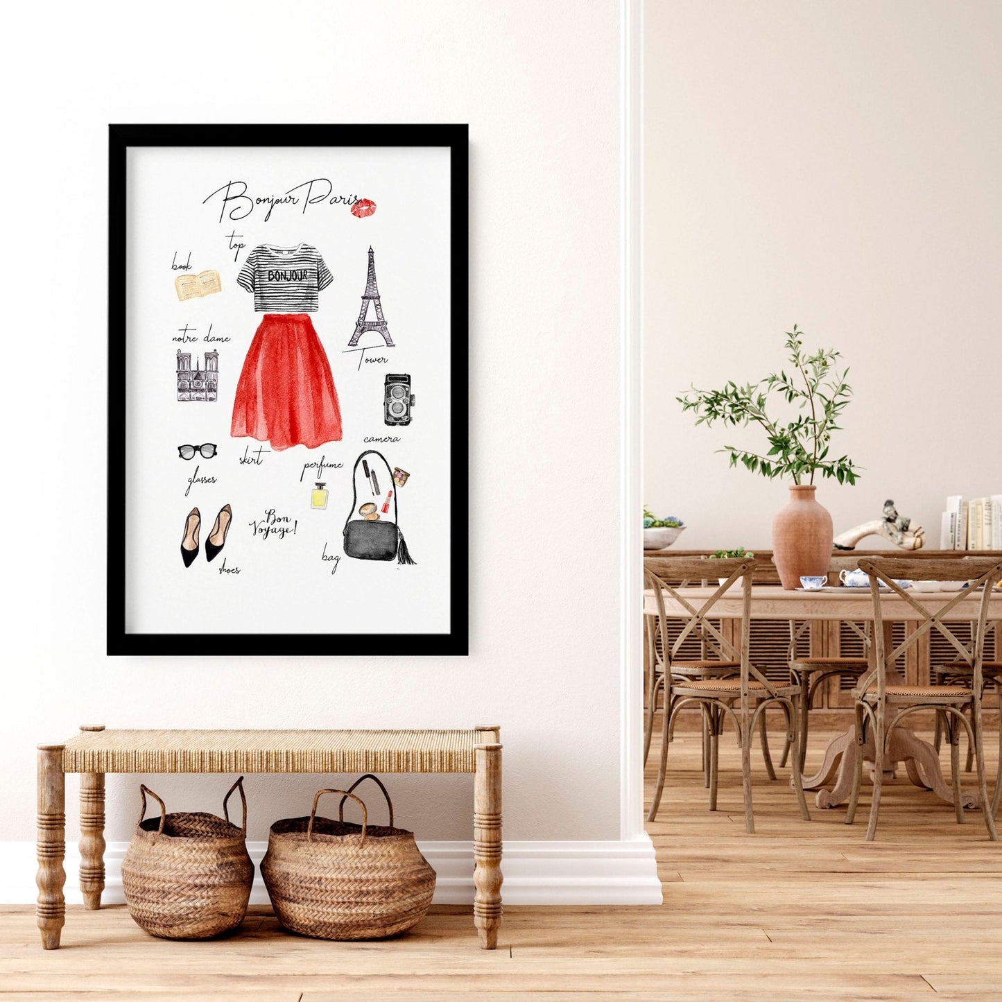 Posters travel Paris Fashion | Wall art print