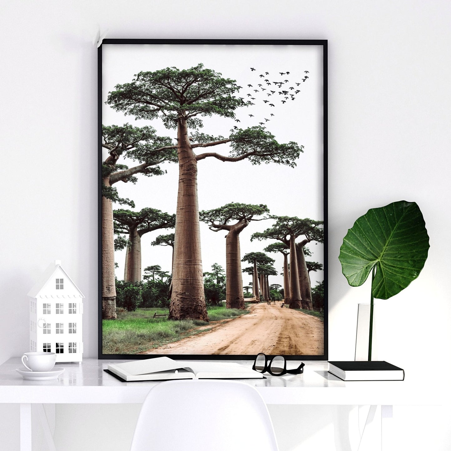 Wall Art Pictures Framed | Set of 3 African Wildlife Wall art Prints