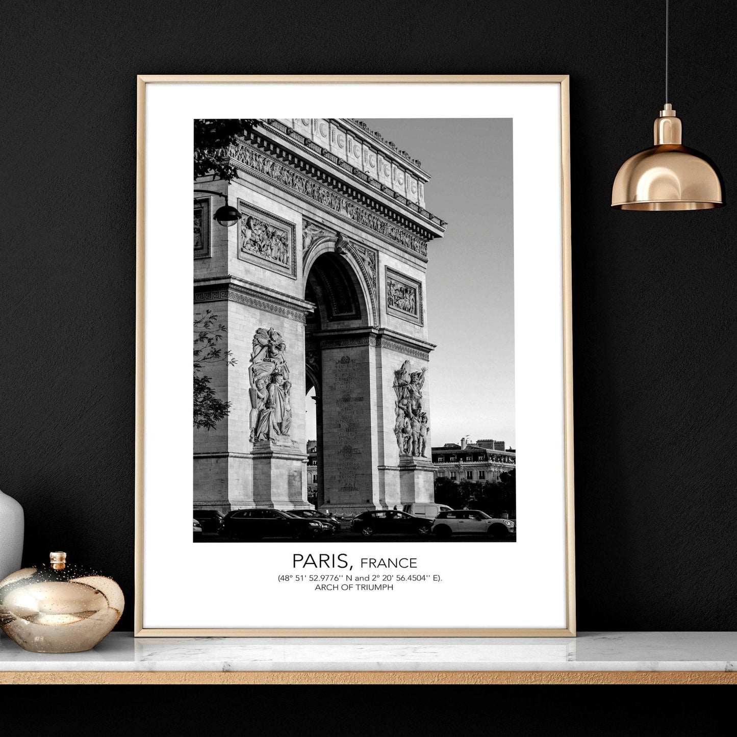 Wall art of Paris | set of 3 framed wall art prints