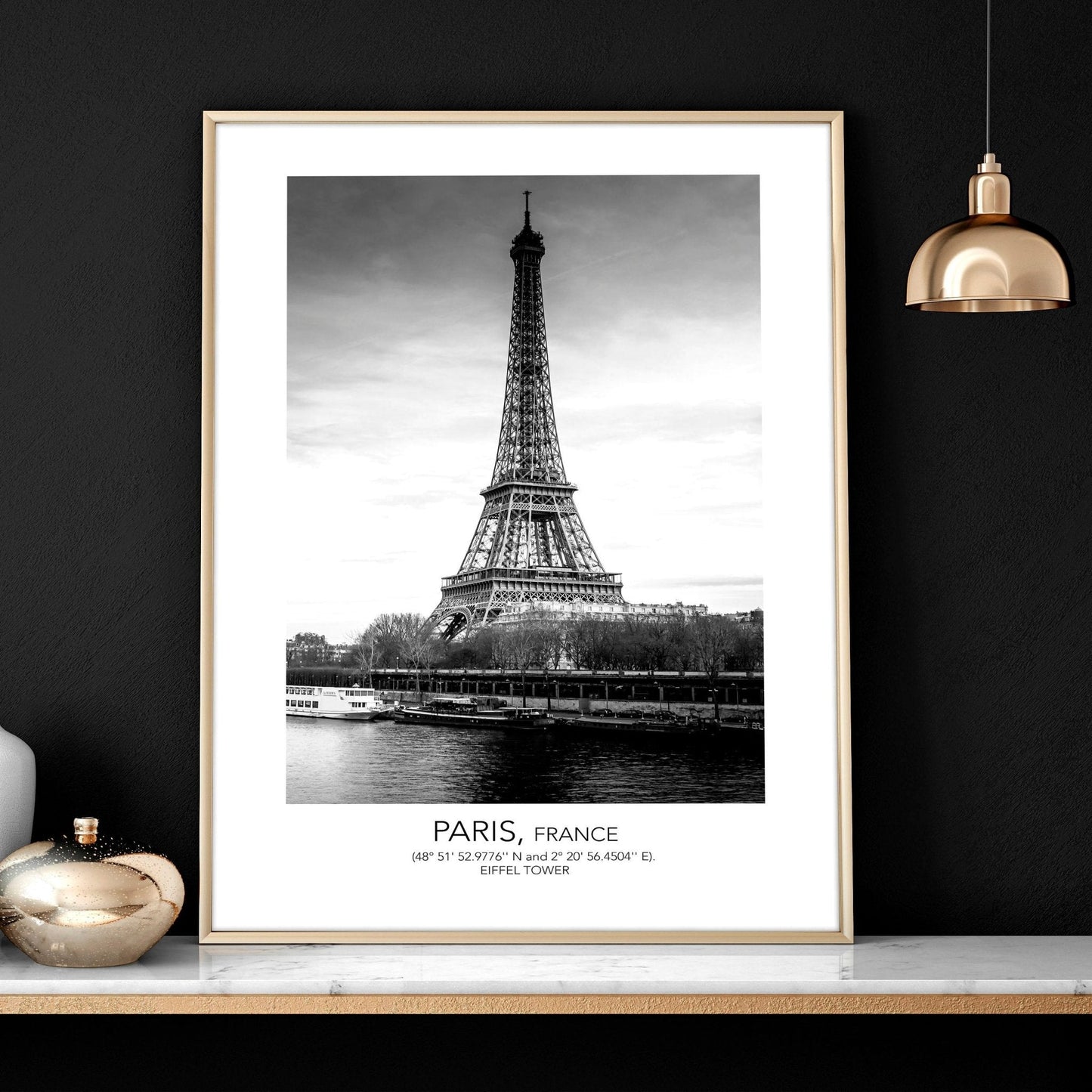 Wall art of Paris | set of 3 framed wall art prints