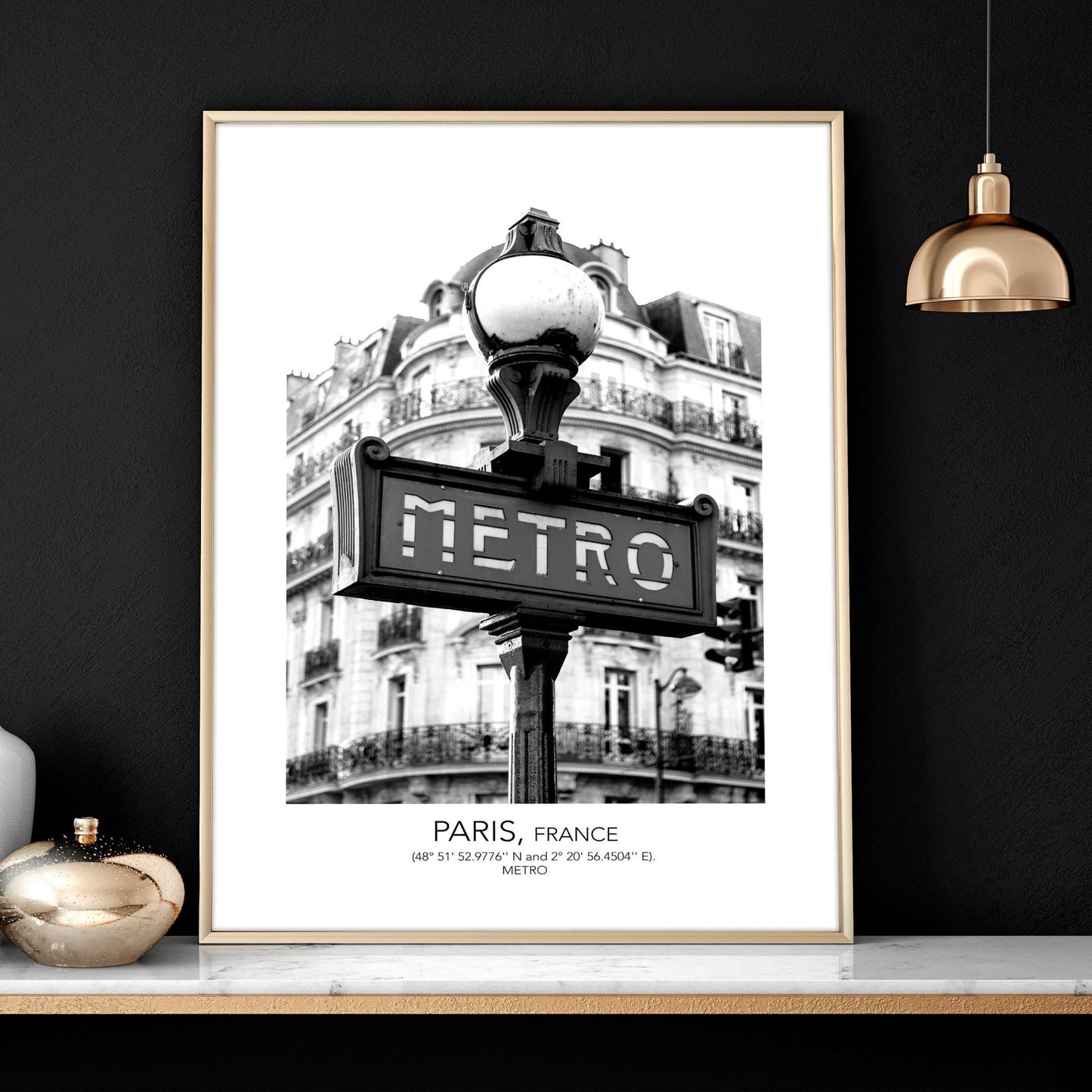 Wall art of Paris | set of 3 framed wall art prints