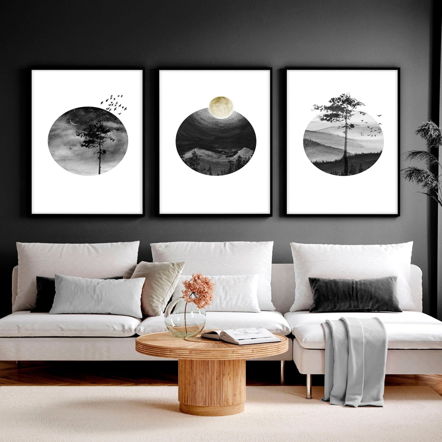 Scandi wall art | set of 3 framed wall art