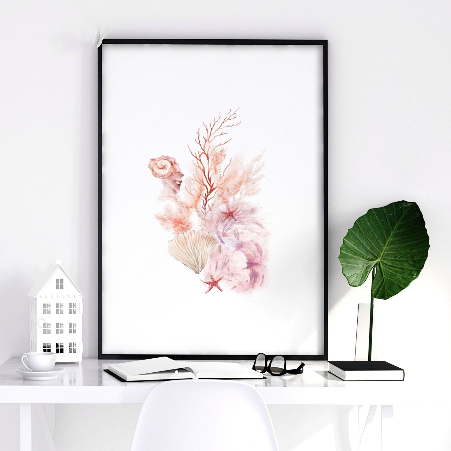 Wall Art Sea | Set of 3 Seashells Wall art Prints