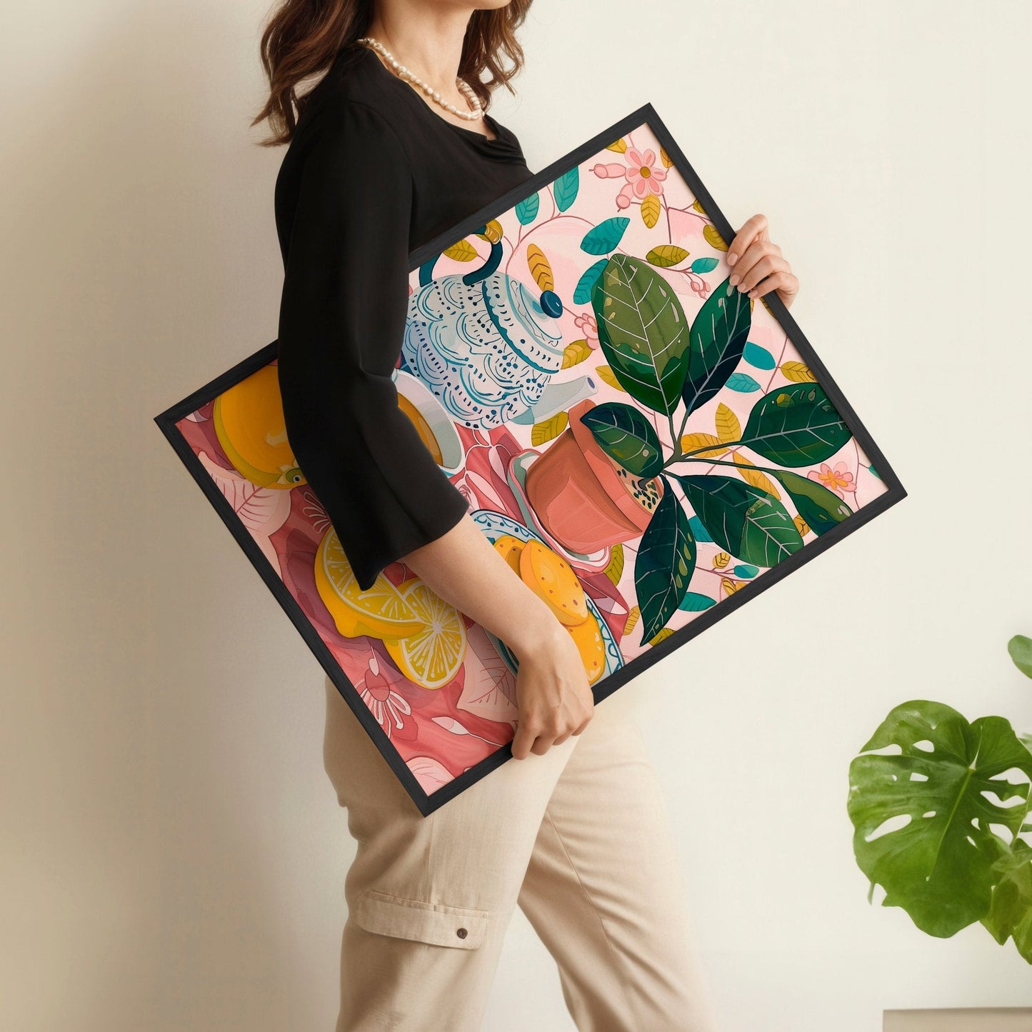 Wall Decor Ideas For Hallway | Set of 2 Italian Lifestyle Wall art Prints