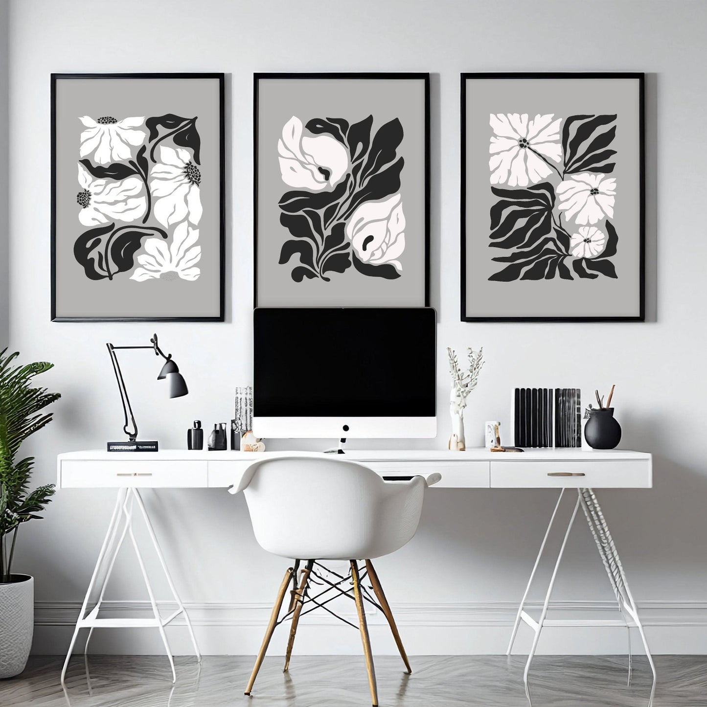 Wall Decoration Large | Set of 3 Botanical Wall art Prints