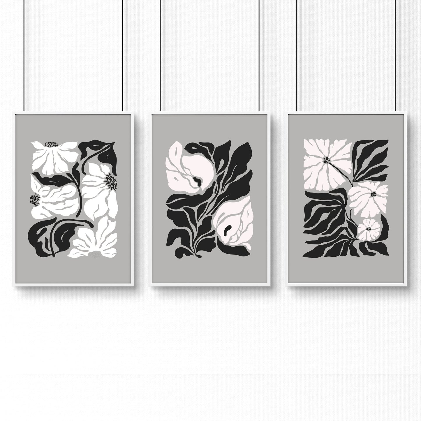 Wall Decoration Large | Set of 3 Botanical Wall art Prints