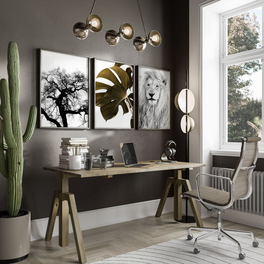 Wall Hanging Art | Set of 3 African Wildlife Wall art Prints