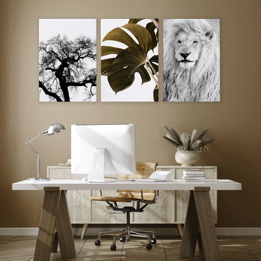 Wall Hanging Art | Set of 3 African Wildlife Wall art Prints